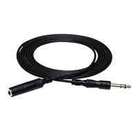 Hosa Technology Stereo 1/4&quot; Female Phone to 1/4&quot; Male Phone TRS Headphone Extension Cable - 10 ft.