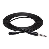 Hosa Technology Stereo Mini Female to Stereo 1/4&quot; Male Headphone Extension Cable - 25 ft.