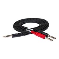 Hosa Technology Stereo 1/4&quot; Male to (2) Mono 1/4&quot; Male Y-Cable - 9.8 ft.