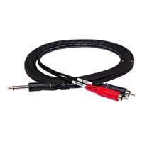 Hosa Technology Stereo 1/4&quot; Male to 2 RCA Male Y-Cable - 3.3 ft.