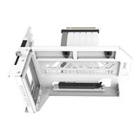 Cooler Master MasterAccessory Vertical Graphics Card Holder Kit V3 White with Premium Riser Cable PCI-E 4.0