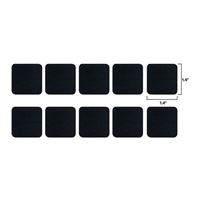 Wrap-It Cable Clams Square (10-Pack) Black