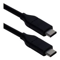 QVS USB Type-C to USB Type-C Cable (Black) - 6 ft.