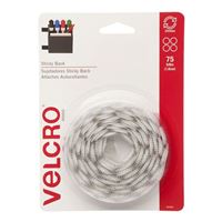 VELCRO Sticky Back 5/8in Circles - White (75 Piece)