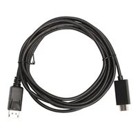 Inland DisplayPort 1.4 Male to DisplayPort 1.4 Male 8K Cable 3 ft. - Black  - Micro Center