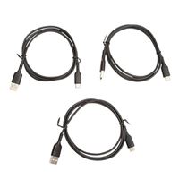 Inland USB Type-A to USB Type-C (Black) - 3 ft. (3 Pack)