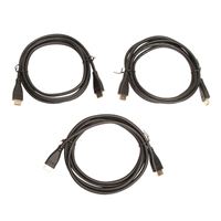 Inland HDMI 2.1 Cable (Black) - 6 ft. (2 Pack)
