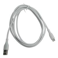 Inland USB Type-A to Micro USB (Gray) - 6 ft.