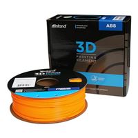 Inland 1.75mm ABS 3D Printer Filament 1kg (2.2 lbs) Spool - UV Luminous Yellow