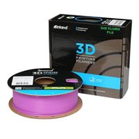 Inland 1.75mm Glow in Dark Fluorescent PLA Filament 1kg Spool (2.2lbs) Spool - Purple
