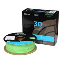 Inland 1.75mm Glow in Dark Fluorescent PLA Filament 1kg Spool (2.2lbs) Spool - Green