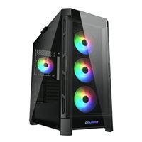Cougar DUOFACE PRO RGB Tempered Glass eATX Mid-Tower Computer Case - Black