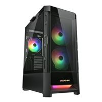 Cougar Duoface RGB Tempered Glass ATX Mid-Tower Computer Case - Black