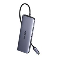UGreen USB C 6-in-1 Multiport Adapter Hub; Up to 3840 x 2160 Resolution;  HDMI - Micro Center