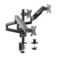 Inland Triple Monitor Economical Steel Articulating Monitor Arm