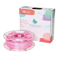 Cookiecad 1.75mm PLA Silk 3D Printer Filament Dual Color Color 1.0 kg (2.2 lbs.) Spool - Pink Ombre