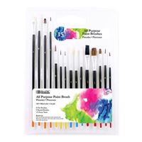 Bazic Paint Brush Assorted All Purpose (15/Pack)