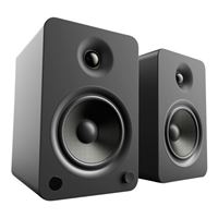 Kanto YU6MB Powered Speakers with Bluetooth and Phono Preamp - Matte Black - Pair