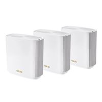 ASUS ZenWiFi AX6600 Whole-Home Tri-band Mesh WiFi 6 System (XT8) 3 pack - White