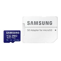 Samsung 128 PRO Plus microSDXC Class 10 / UHS-1 Flash Memory Card with Adapter