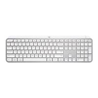 Logitech MX Keys S Low-Profile Wireless Keyboard - (Pale Gray)