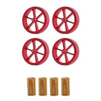 Creality Metal Leveling Nuts and Springs Upgraded Set for Ender 3 S1 Plus, CR-10 Smart Pro (4 Pieces)