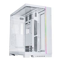 Lian Li O11 Dynamic EVO XL RGB Tempered Glass eATX Full Tower Computer Case - White