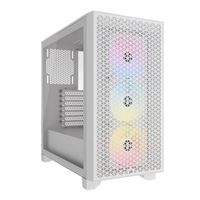 Corsair 3000D RGB Tempered Glass ATX Mid-Tower Computer Case - White