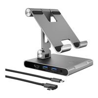 j5create JTS224 Multi-Angle Stand with Docking Station for iPad Pro