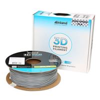 Inland 1.75mm PLA High Speed 3D Printer Filament 1.0 kg (2.2 lbs.) Cardboard Spool - Gray