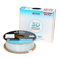 Inland 1.75mm PLA High Speed Silk 3D Printer Filament 1.0 kg (2.2 lbs.) Cardboard Spool - Light Gray
