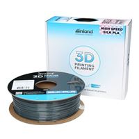 Inland 1.75mm PLA High Speed Silk 3D Printer Filament 1.0 kg (2.2 lbs.) Cardboard Spool - Shadow