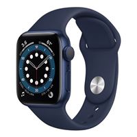 Apple Watch Series 6 GPS 40mm Blue Aluminum Smartwatch (Refurbished) - Deep Navy Sport Band