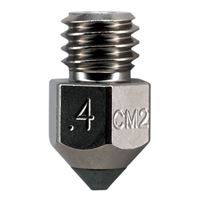 Micro Swiss CM2 - 0.4mm MK8 Nozzle Copper Core, M2 Hardened Steel Tip .4mm