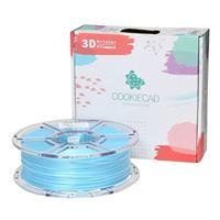 Cookiecad 1.75mm PLA 3D Printer Filament Single Color 1.0 kg (2.2 lbs.) Spool - Pale Blue Elixir