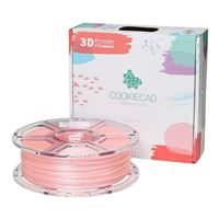 Cookiecad 1.75mm PLA 3D Printer Filament Single Color 1.0 kg (2.2 lbs.) Spool - Pale Pink Elixir