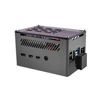 52Pi Raspberry Pi 4B Aluminum Case with Low-Profile CPU Cooler and M.2 SATA SSD Adapter Board