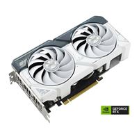 ASUS NVIDIA GeForce RTX 4060 Dual White Overclocked Dual Fan 8GB GDDR6 PCIe 4.0 Graphics Card