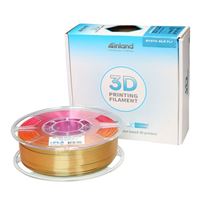 Inland 1.75mm PLA Silky 3D Printer Filament Triple Color 1.0 kg (2.2 lbs.) Spool - Mystic (Gold Red Green)