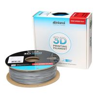 Inland 1.75mm PLA+ High Speed 3D Printer Filament 1.0 kg (2.2 lbs.) Cardboard Spool - Silver