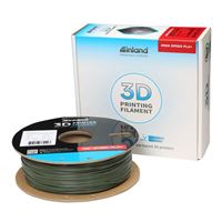 Inland 1.75mm PLA+ High Speed 3D Printer Filament 1.0 kg (2.2 lbs.) Cardboard Spool - Olive Green