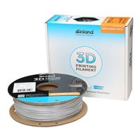 Inland 1.75mm PETGHigh Speed 3D Printer Filament 1.0 kg (2.2 lbs.) Cardboard Spool - Silver
