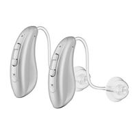 RCA OTC Behind-the-Ear Hearing Aids with Charging Case (Silver)