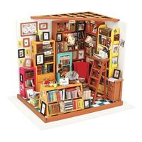 Robotime Rolife Sam's Study Library DIY Miniature House Kit
