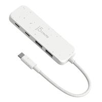 j5create Eco-Friendly USB Type-C to 4-Port Type-C Gen 2 Hub - White