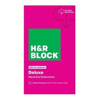 Block Financial Software H&R Block Tax Software Deluxe 2023