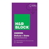Block Financial Software H&R Block Tax Software Deluxe State 2023