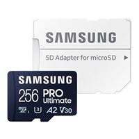 Samsung 256GB PRO Ultimate microSDXC U3/V30/A2 Flash Memory Card with Adapter