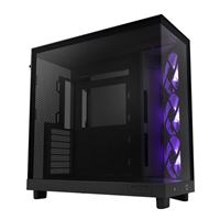NZXT H6 Flow RGB Tempered Glass ATX Mid-Tower Computer Case - Black
