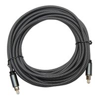 PPA Toslink Digital Optical Audio Cable Braided - 20ft